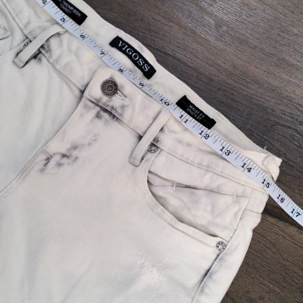 ‎Vigoss the Thompson Tomboy Distressed White Jeans - Picture 8 of 13